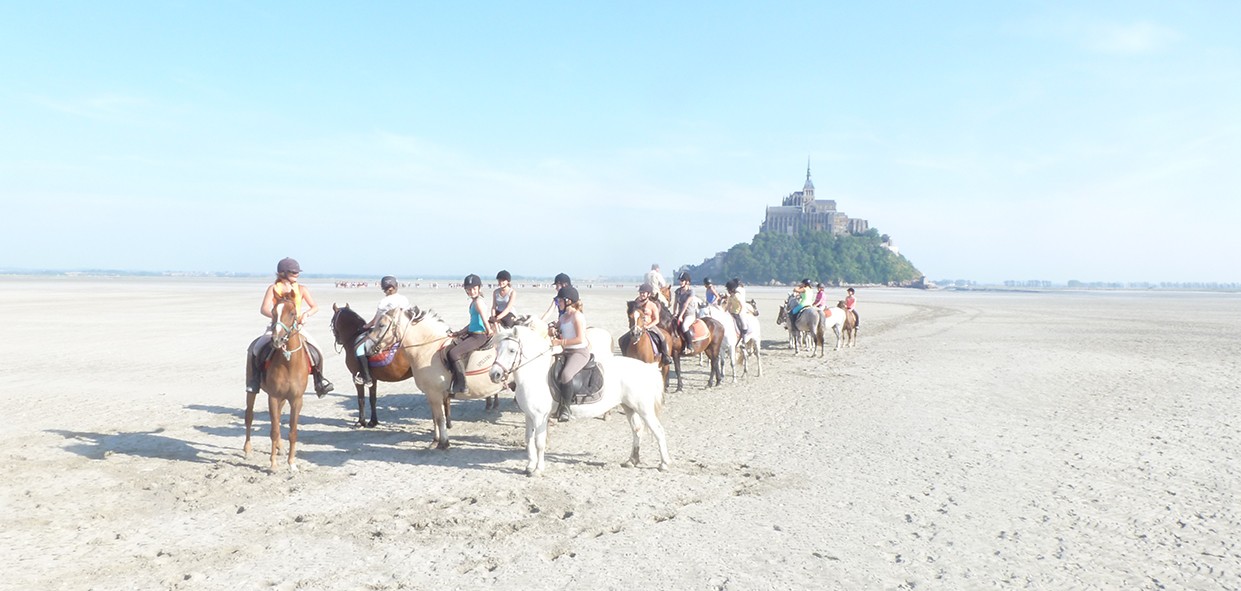 Balade à cheval au Mont St Michel